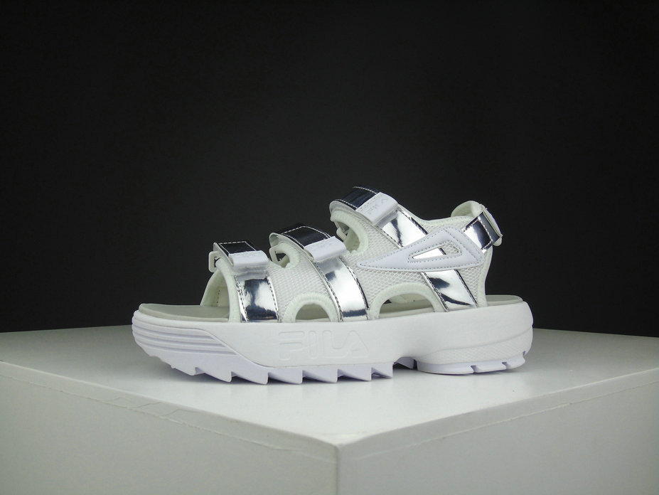 Fila Sandal Men Women Silver White